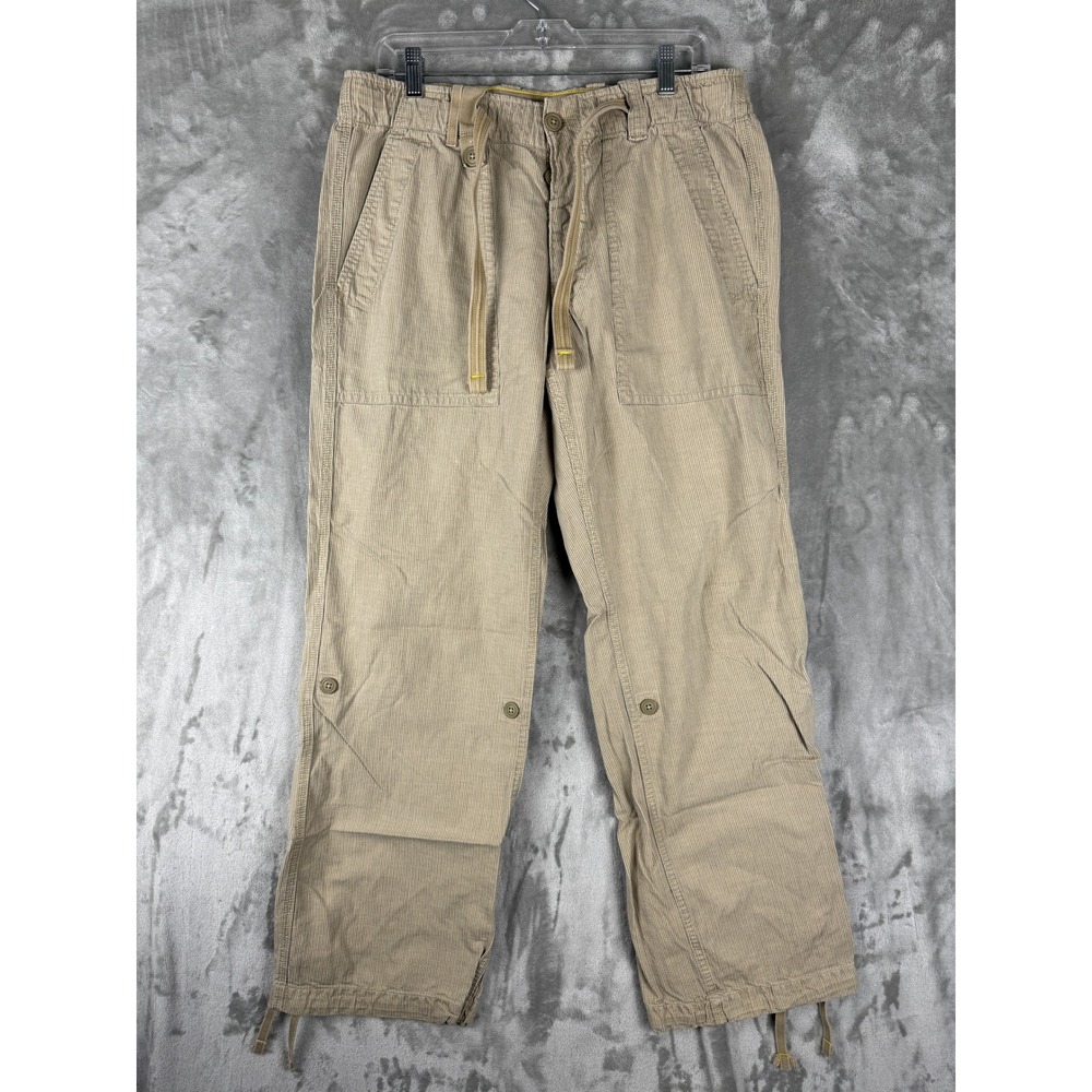 GAP Men's‎ Cargo Pants Khaki Relaxed Fit Drawstring Waist Size 32X34